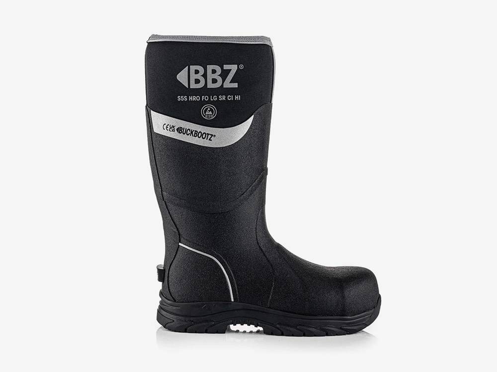 Buckbootz BBZ6000BK Neopreen Laars Zwart S5