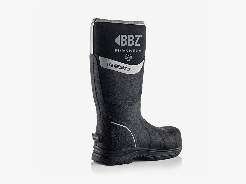 Buckbootz BBZ6000BK Neopreen Laars Zwart S5
