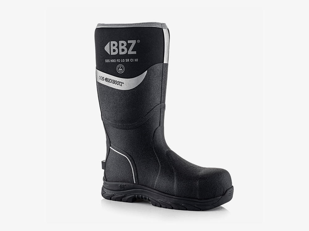 Buckbootz BBZ6000BK Neopreen Laars Zwart S5