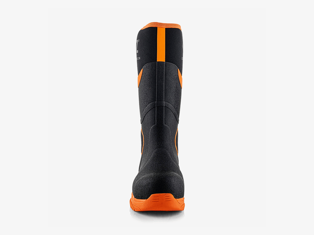 Buckbootz BBZ8000BKOR Neopreen Laars Zwart/Oranje S5