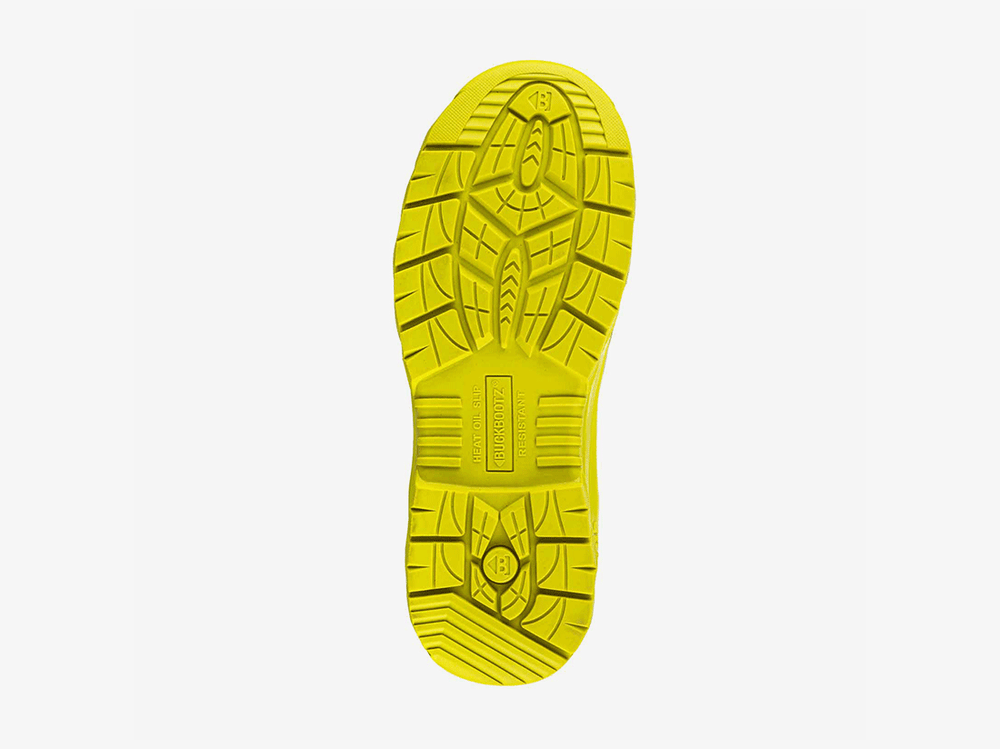 Buckbootz BBZ8000BKYL Neopreen Laars Zwart/Geel S5