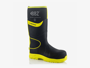 Buckbootz BBZ8000BKYL Neopreen Laars Zwart/Geel S5