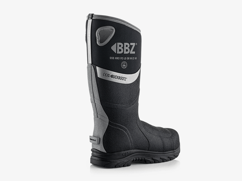 Buckbootz BBZ9000BK Neopreen Laars Zwart S5S