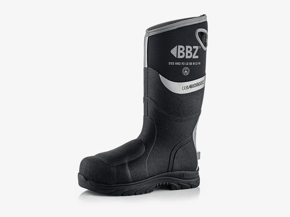 Buckbootz BBZ9000BK Neopreen Laars Zwart S5S