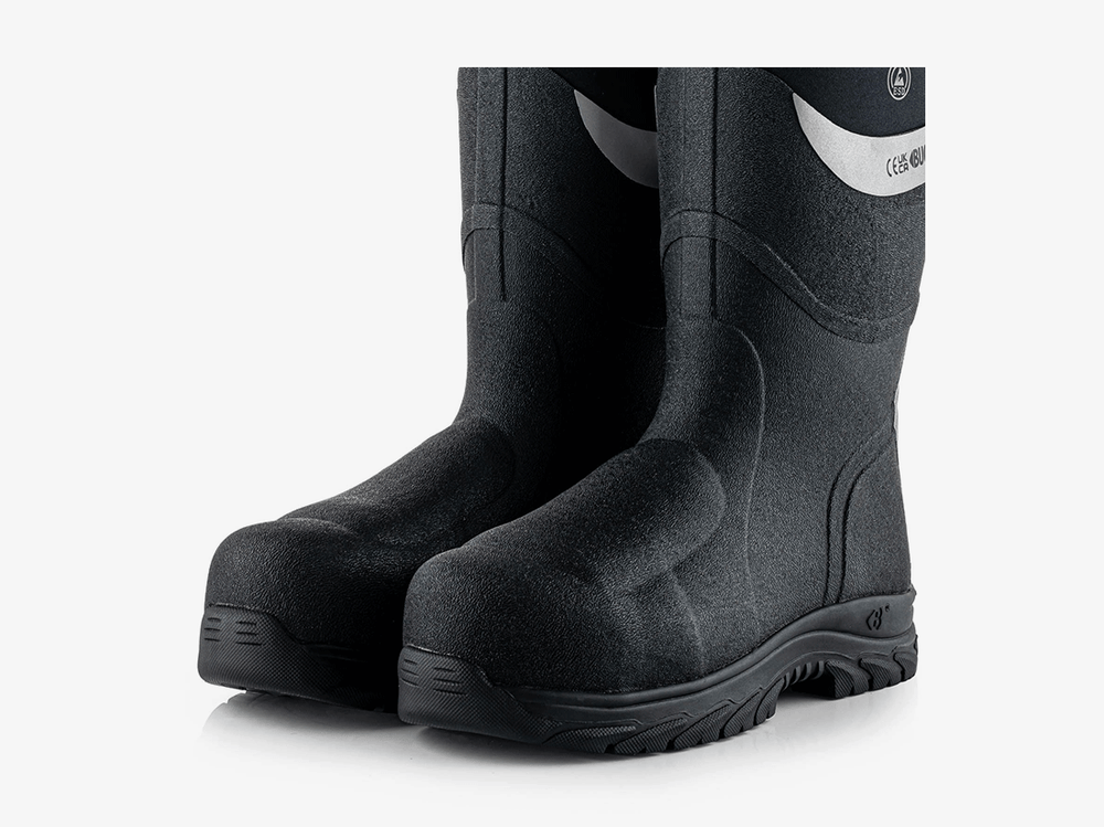 Buckbootz BBZ9000BK Neopreen Laars Zwart S5S