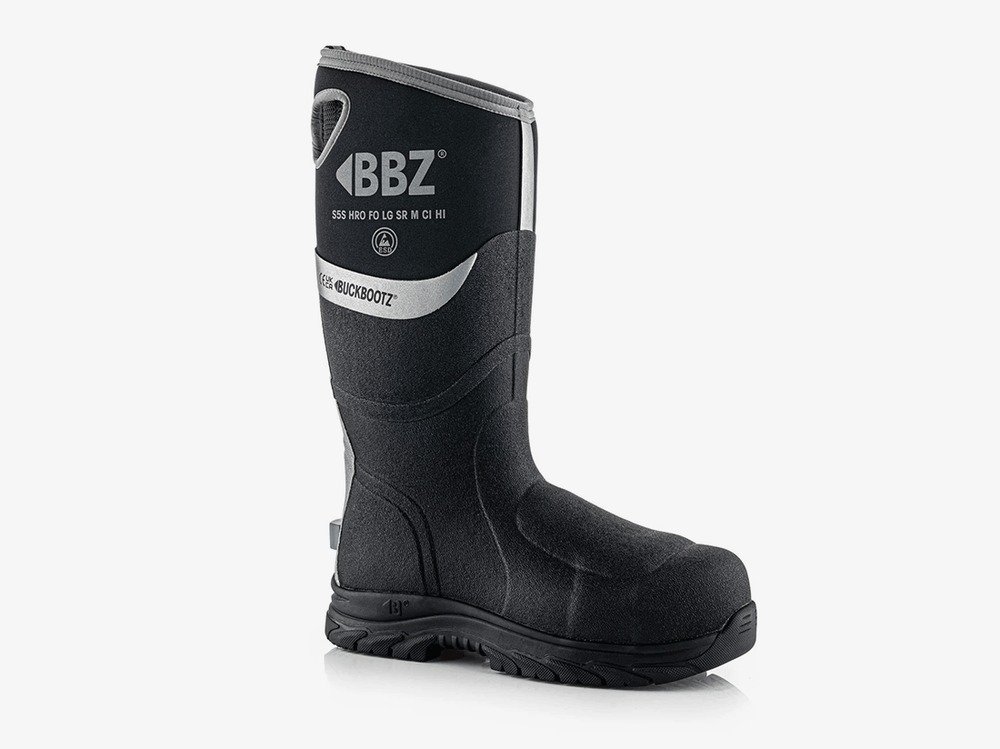 Buckbootz BBZ9000BK Neopreen Laars Zwart S5S