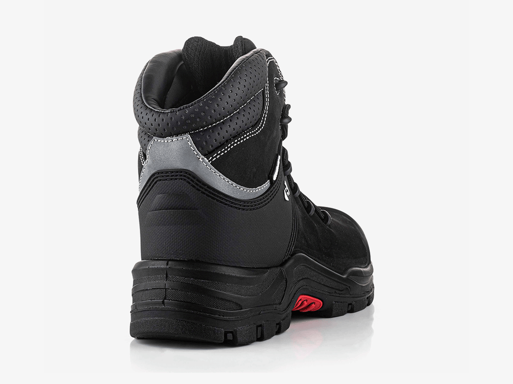 Buckbootz NKZ102BK Nubuckz Hoog Zwart Metaalvrij S3S