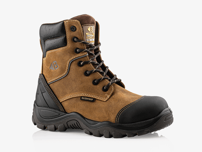 Buckbootz BSH008WPNM Buckshot Hoog/Rits Bruin S3