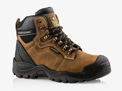 Buckbootz BSH009BR Buckshot Hoog Bruin S3