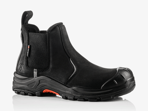 Buckbootz NKZ101BK Nubuckz Instapper Zwart Metaalvrij S3S