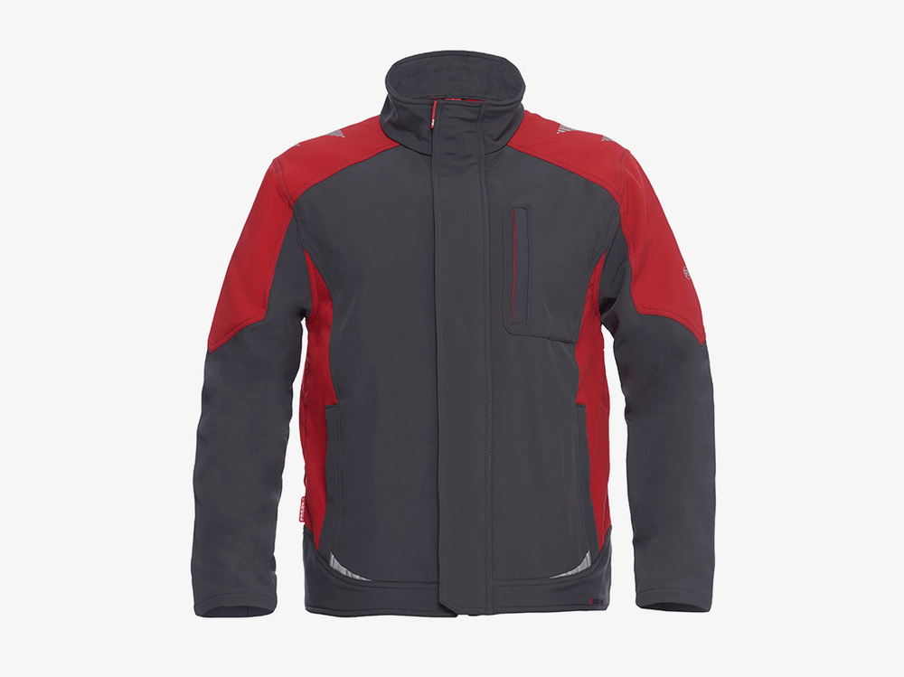 Engel-Galaxy-Softshell-Jack-8810-229-Antraciet-Rood