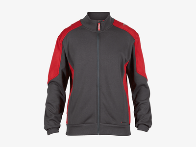 Engel Galaxy Sweat Cardigan Met Kraag 8830-233 Antraciet/Rood