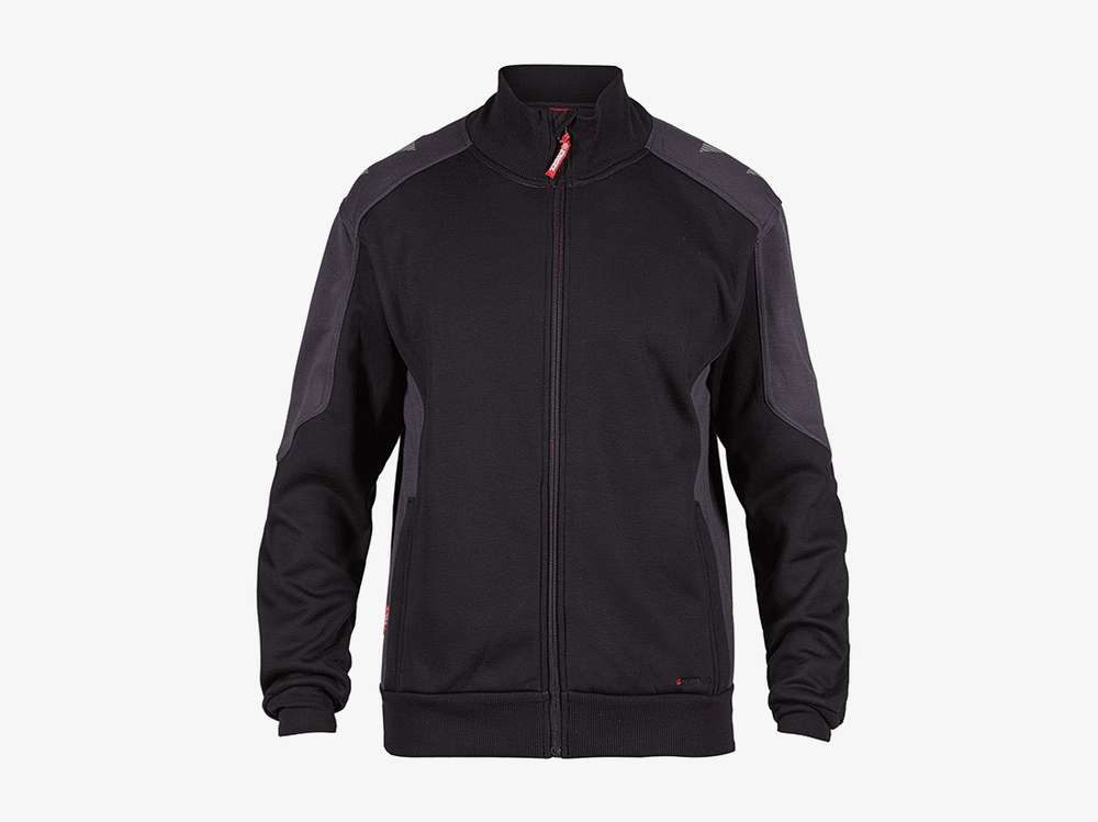 Engel-Galaxy-Sweat-Cardigan-Met-Kraag-8830-233-Zwart-Antraciet