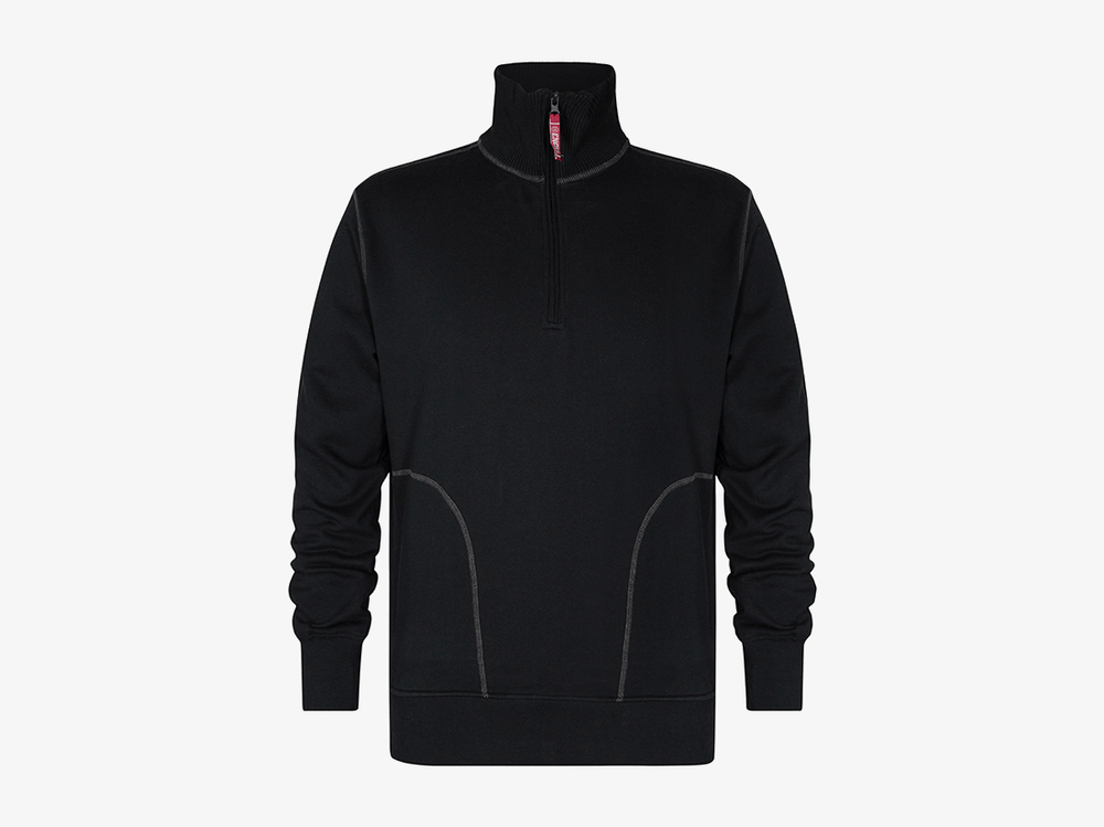 Engel-Standard-Sweatshirt-Met-Hoge-Kraag-8014-136-Zwart