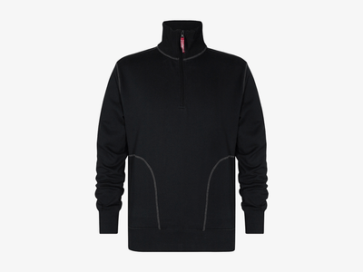 Engel Standard Sweatshirt Met Hoge Kraag 8014-136 Zwart