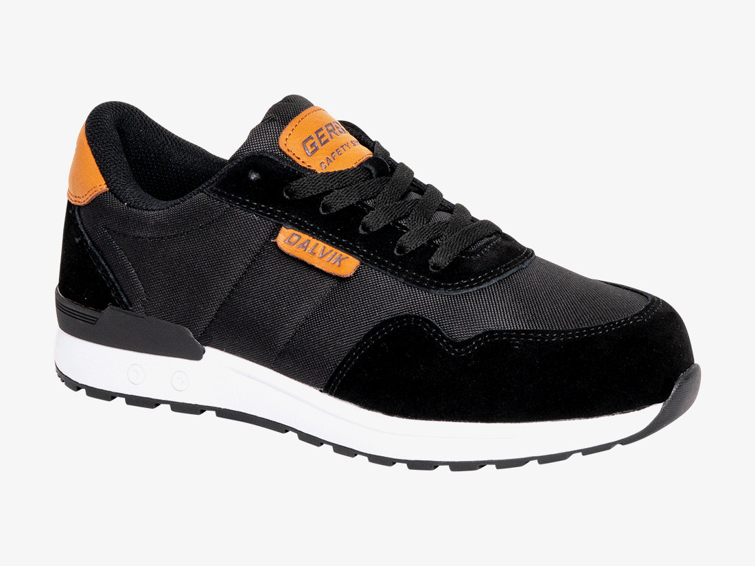 POYLONU Veiligheidsschoenen voor dames en heren, werkschoenen, licht, ademend, sneakers met stalen neus, maat 36-47, zwart, 44 EU