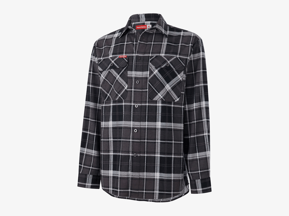 Hard-Yakka-Core-Flannel-Shirt-Charcoal-2
