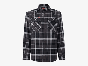 Hard Yakka Core LS Check Flannel Shirt Charcoal