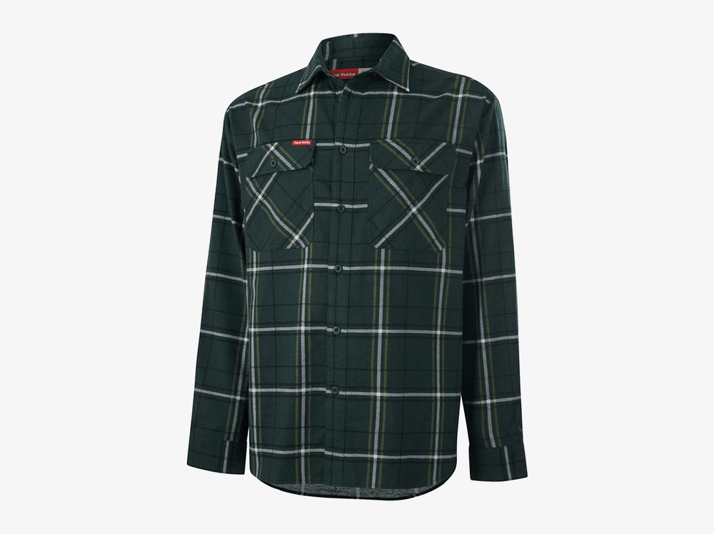 Hard-Yakka-Core-Flannel-Shirt-Green-2