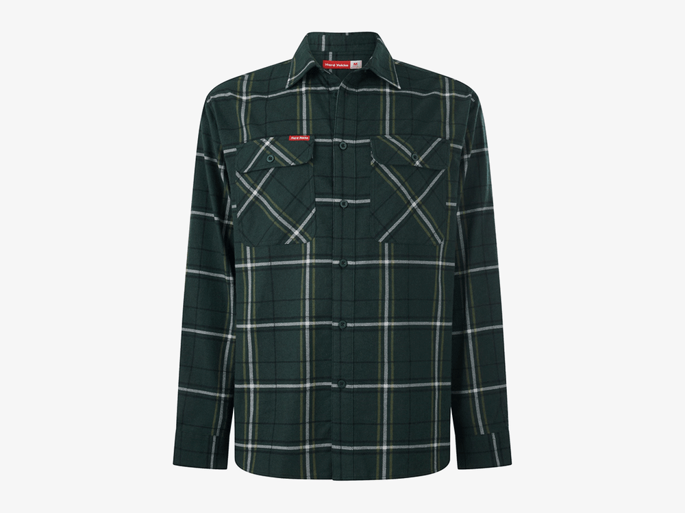 Hard-Yakka-Core-Flannel-Shirt-Green
