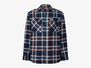 Hard Yakka Core LS Check Flannel Shirt Navy