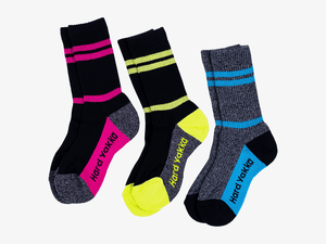 Hard Yakka Womens Crew 3-Pack Werksok Multi