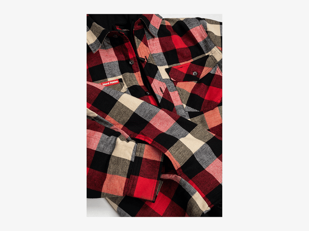 Hard-Yakka-Quilted-Flannel-Shacket-Red-4