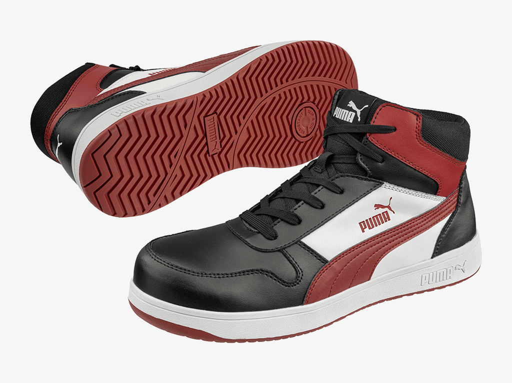 Puma 63.005.0 Frontcourt Black White Red Mid S3L